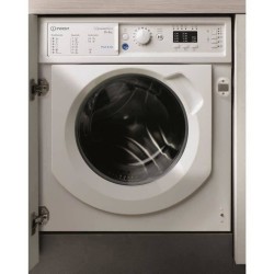 INDESIT BIWDIL861484EU ingebouwde was-droogcombinatie - Wassen 8 kg / Drogen 6 kg - Inductie - 1400 tpm - Wit