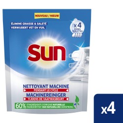 Sun - Machinereiniger voor vaatwasser - In-Wash - Voordeelverpakking 20 x 4 vaatwasbeurten